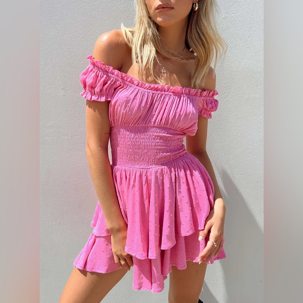 THE LOVE GALORE ROMPER PINK